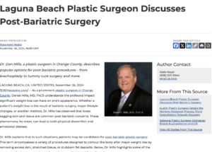 Laguna Beach plastic surgeon shares examples of post-bariatric treatments.